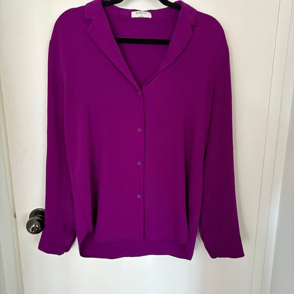 Babaton V-Neck Blouse in Purple - Size S - Picture 1 of 8
